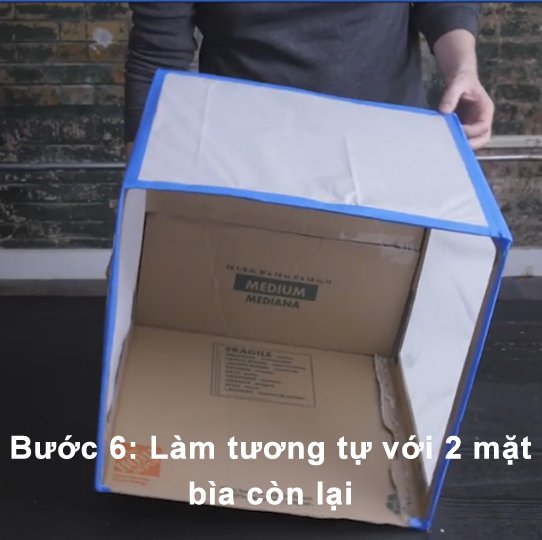 Tự chế siêu phẩm mini studio từ thùng carton0.40105259724075626